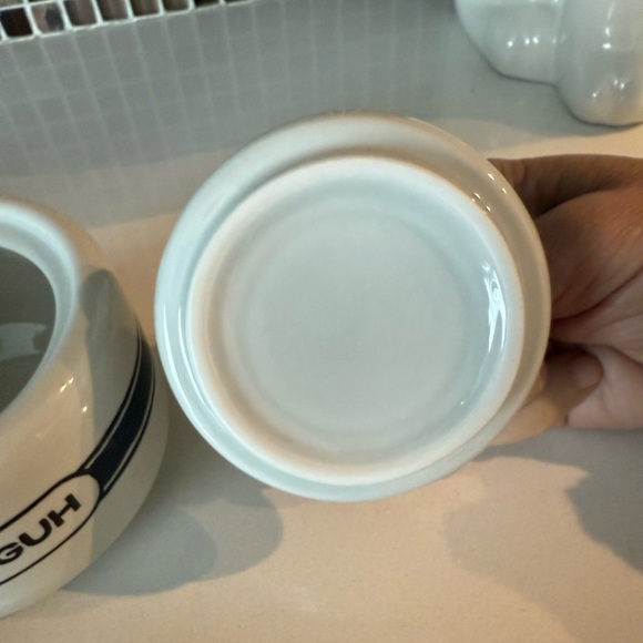 Fish Eddy NYC Cawfee Shuguh Creamuh Ceramic Coffee Set Rare - Picture 11 of 12